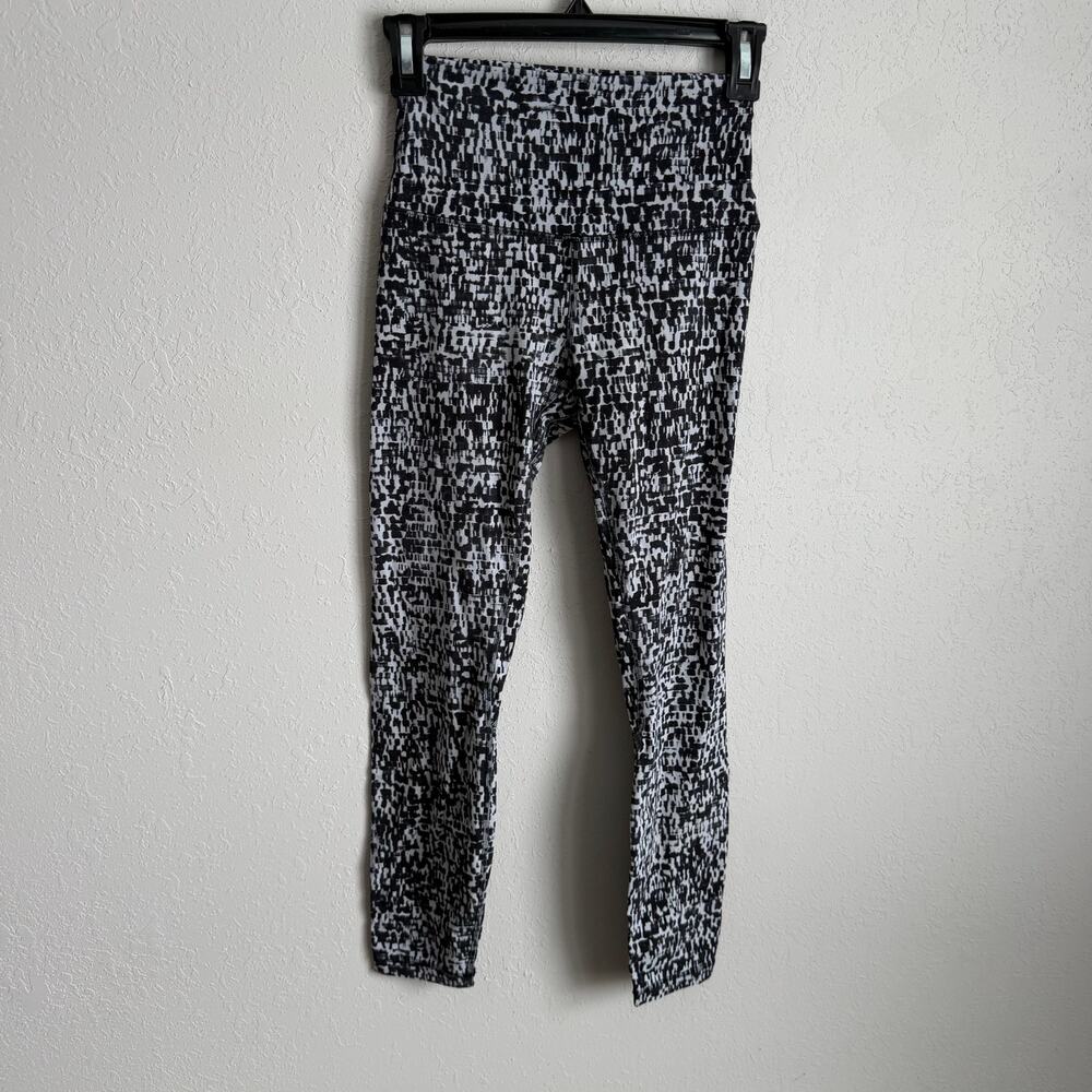 Lululemon Align Gray Print 28” Inseam Leggings Womens 4 Athletic Workout